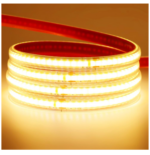 Bobine LED COB  lumière continue 3000K jaune – 220V adhésif 10cm cut