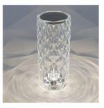 Lampe Décoratif De Table LED RGB rechargeable a  touche tactile  En Cristal – Image 4