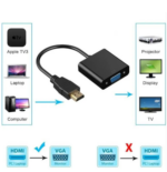 Adaptateur HDMI Mâle VGA Femelle + Audio et alimentation – Image 3