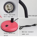 Lampe Bureau  Rose E27 220V – Image 3