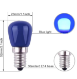 Ampoules  décoratives 15W E14 BLEU – Image 2