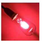 Lampe filament – LED – Rouge – ST64– E27 – 4W – Image 2