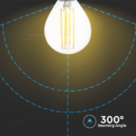 Ampoule LED FILAMENT G45 E14/2W/230V 4000K – Image 2