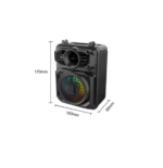 Haut-parleur  LED RGB Bluetooth sans fil portable 5W avec microphone – Image 4