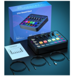 Mini-Mixeur Audio Professionnel  GAMING /STREAMING "Live Sound Card RGB