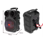 Haut parleur sans fil  LED RGB ZQS6162 avec micro filaire - Noir – Image 4