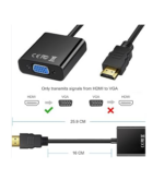 Adaptateur HDMI Mâle VGA Femelle + Audio et alimentation – Image 2