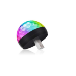 Mini lampe LED  disco USB 5v  avec 3 adaptateur de téléphone