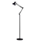Lampadaire de bureau sur pied NOIR E27 orientable
