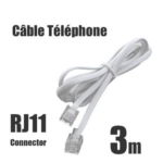 Câble Téléphone RJ11 3M