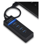 Hub 4 Ports Usb 3.0 – 30cm -Noir – Image 2