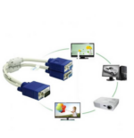 ADAPTATEUR VGA MALE VERS 2 VGA FEMELLE – Image 2