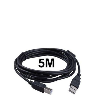 J6 CABLE USB POUR IMPRIMANTE 5M NOIR – Image 1