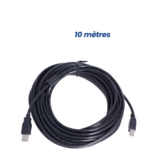 CABLE USB POUR IMPRIMANTE 10M NOIR