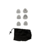 Lot de 6 adaptateurs de voyage 5 prises mâles + 100 pays - pochette offerte - Blanc – Image 2