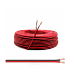 Fil Méplat Rouge et Noir (Au Mètre)