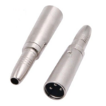 XLR MALE 3 BROCHES - JACK FEMELLE 6.35mm MONO