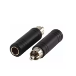 Adaptateur Jack 6,35 femelle vers RCA mâle