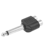 Adaptateur double RCA vers Jack mâle  MONO 6.35