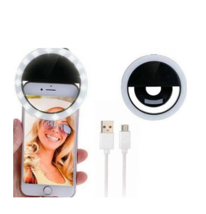 J8 Anneau Lumineux Rechargeable pour Selfie 28 LED – Image 1