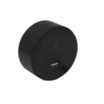Prise ou un adaptateur de charge rotatif/magnétique pour rail mural TYPE C ET USB