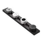 TRACK POUR PRISE MAGNETIQUE 40CM NOIR AVEC ECLAIRAGE LED ET DETECTEUR