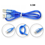 Cable USB Type A-B 0.5m pour arduino uno