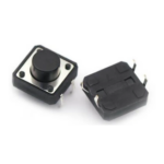 Bouton poussoir Noir 12x12x12mm
