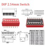 Interrupteur DIP Switch 8Pin 2,54 mm – Image 2