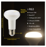 LAMPE  ECONOMIQUE  11W E27 2700K LUMESS – Image 2