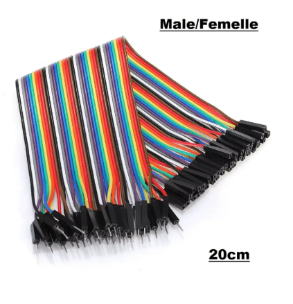 J Fil Arduino jumper Male/Femelle 20 cm – Image 1