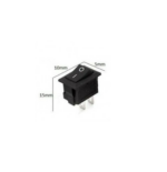 Interrupteur à bascule marche arrét KCD11 2Pin 3A-250V NOIR – Image 2