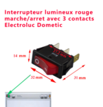 Interrupteur 3Pin KCD3-101N 16a 220V ON/OFF – Image 2
