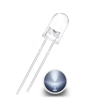 J1 Led Blanche 5mm Haute luminosité – Image 1