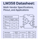lm358p amplificateur double opérationnel basse puissance  dip8 – Image 2